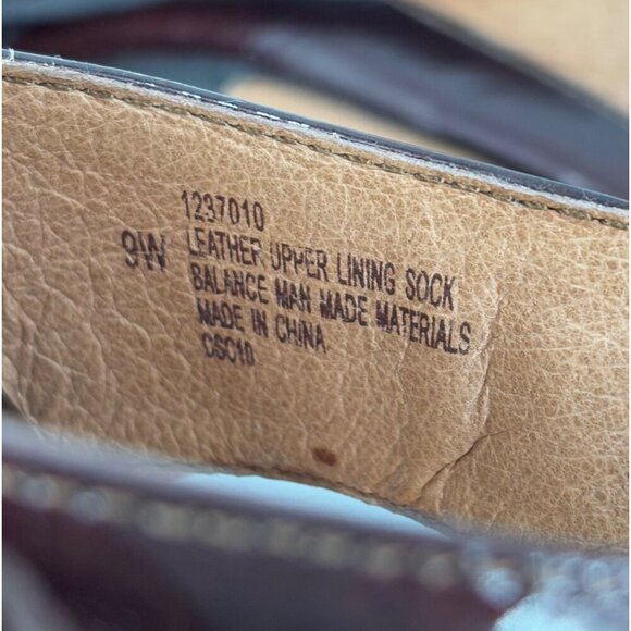 Sofft Anita Slide Sandal Size 9 Brown Copper Metallic Wedge Patent Leather Mule - Picture 2 of 11